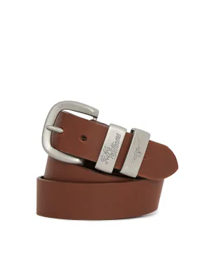 1 1/2" Solid Hide Belt - Dark Tan
