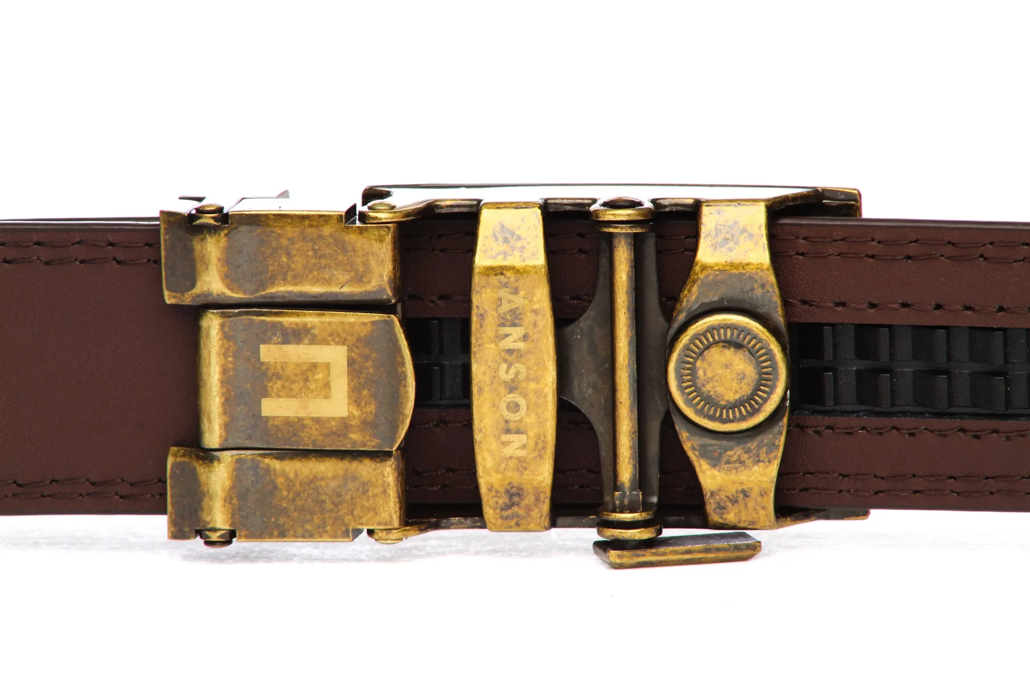 1.25" Classic Buckle in Antiqued Gold