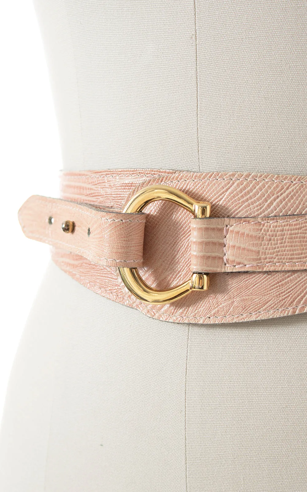 1950s Style CALDERON Pink Cinch Belt | small/medium