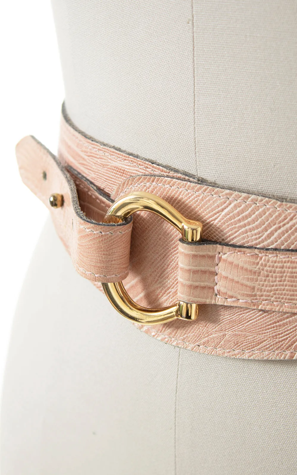 1950s Style CALDERON Pink Cinch Belt | small/medium