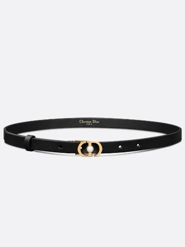 30 Montaigne Jolie 15MM Smooth Calfskin Belt Black