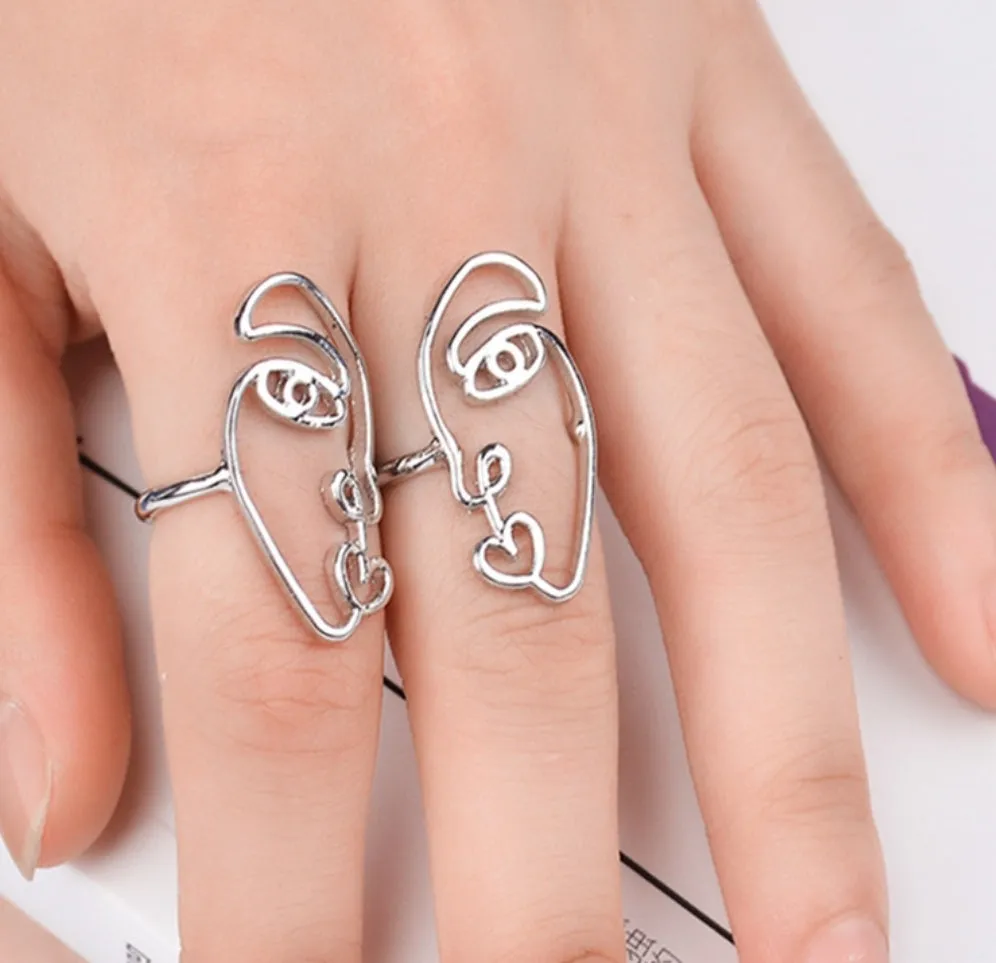 Abstract Face Rings