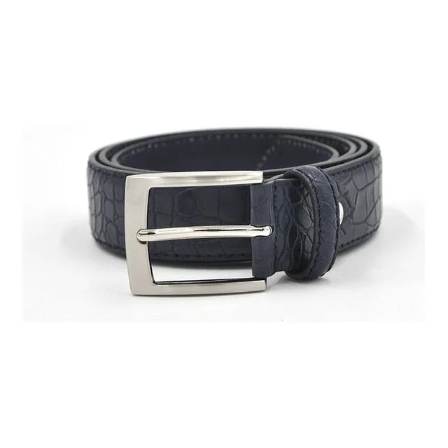 Alligator Luxe Textured Leather Belt
