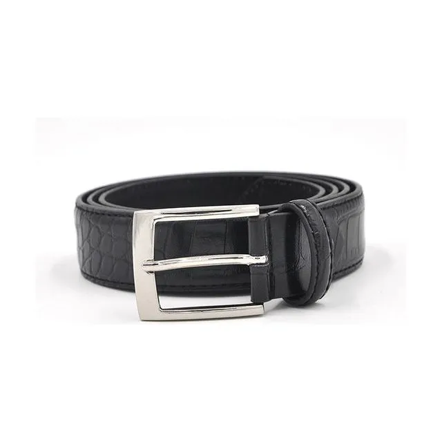 Alligator Luxe Textured Leather Belt