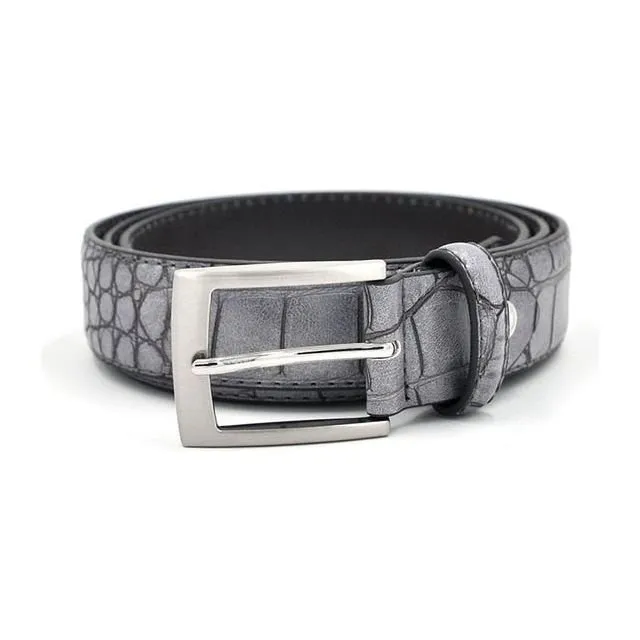 Alligator Luxe Textured Leather Belt