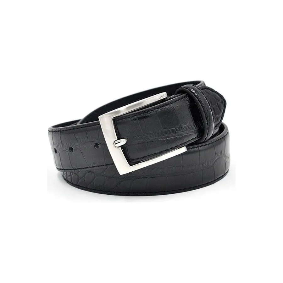 Alligator Luxe Textured Leather Belt