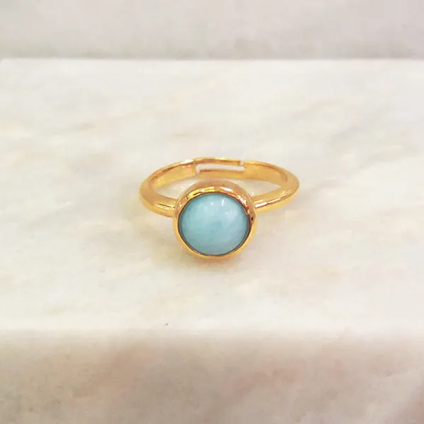 Aquamarine Maxi Ring