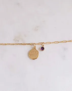 Aquarius Zodiac Anklet