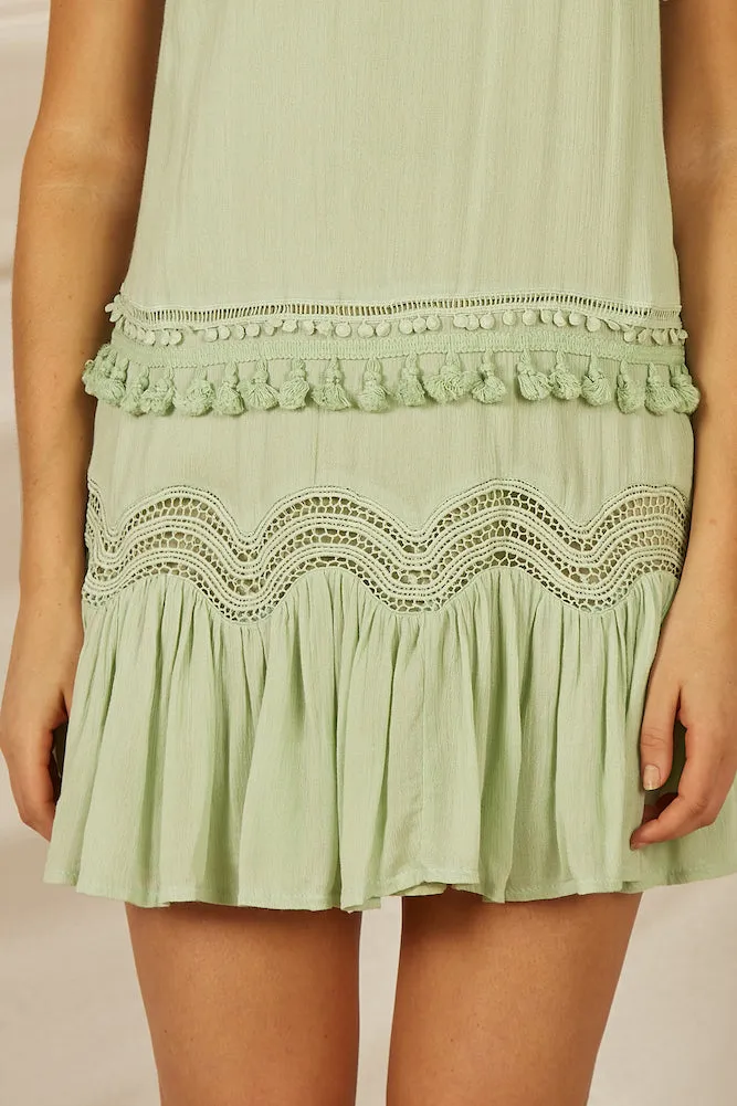 Balinese Dress Pistachio