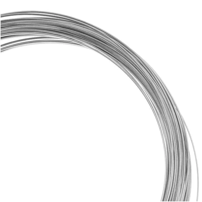 Beadalon 16 Gauge Round Wire, 1.75 Meter / 5.74 Foot Coil, Stainless Steel