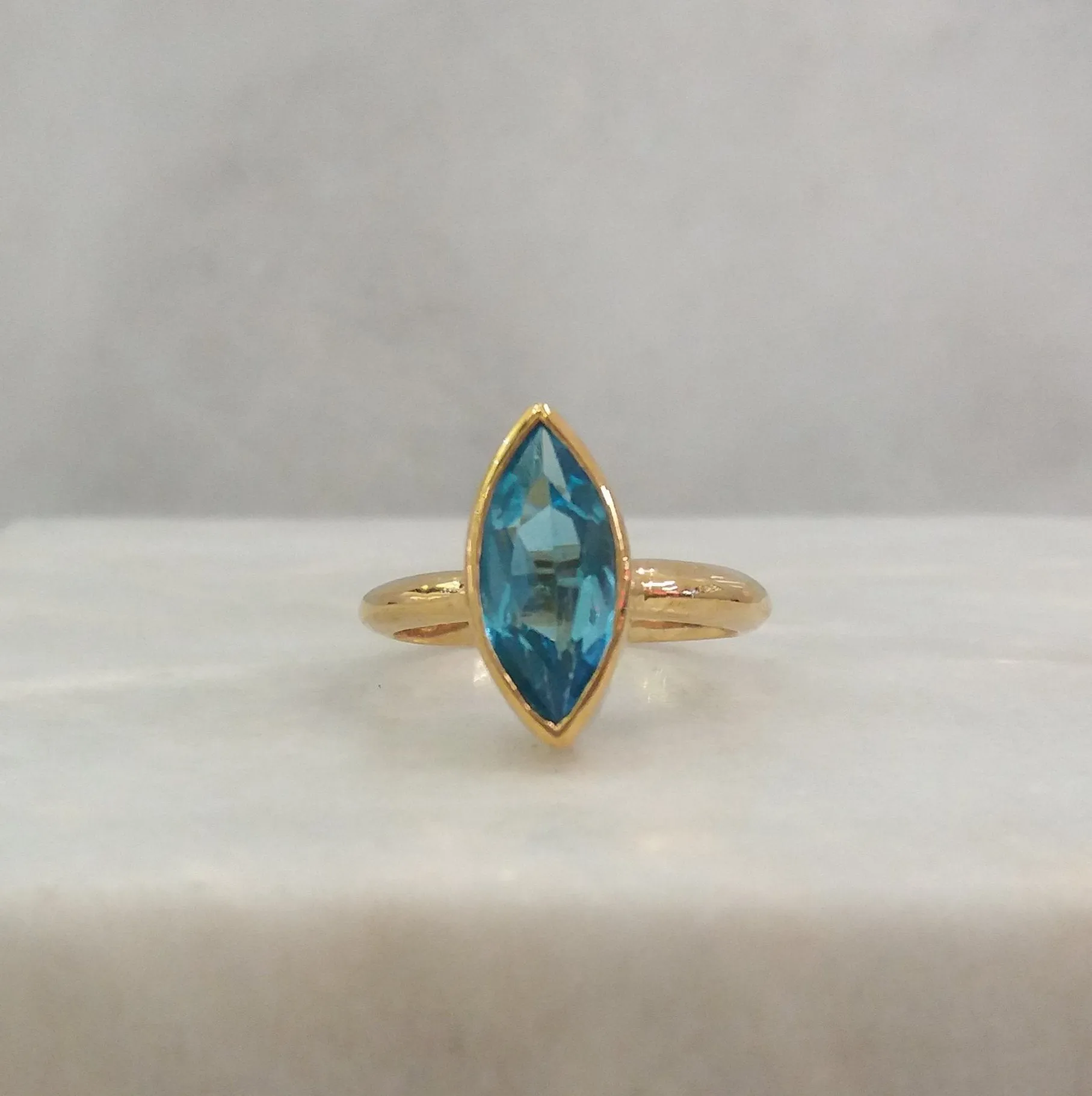 Blue Topaz Maxi Ring