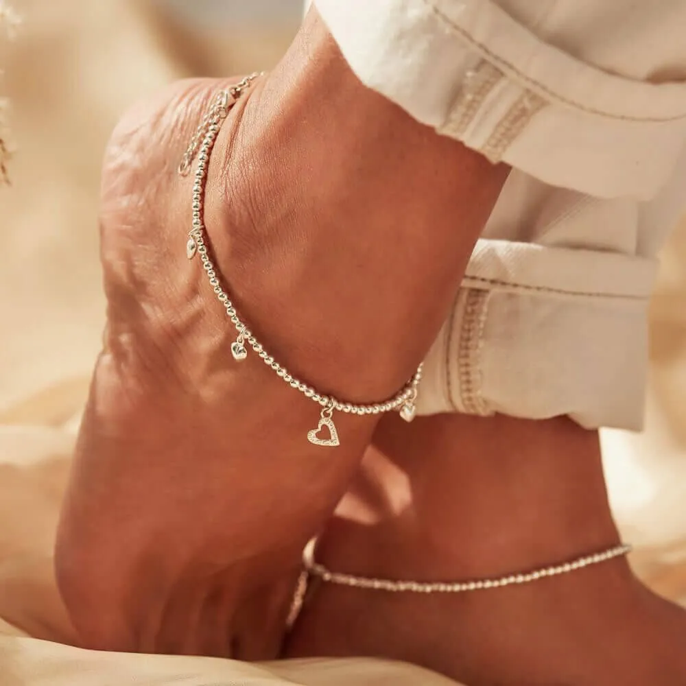 CHLOBO Mini Cute Multi Heart Anklet