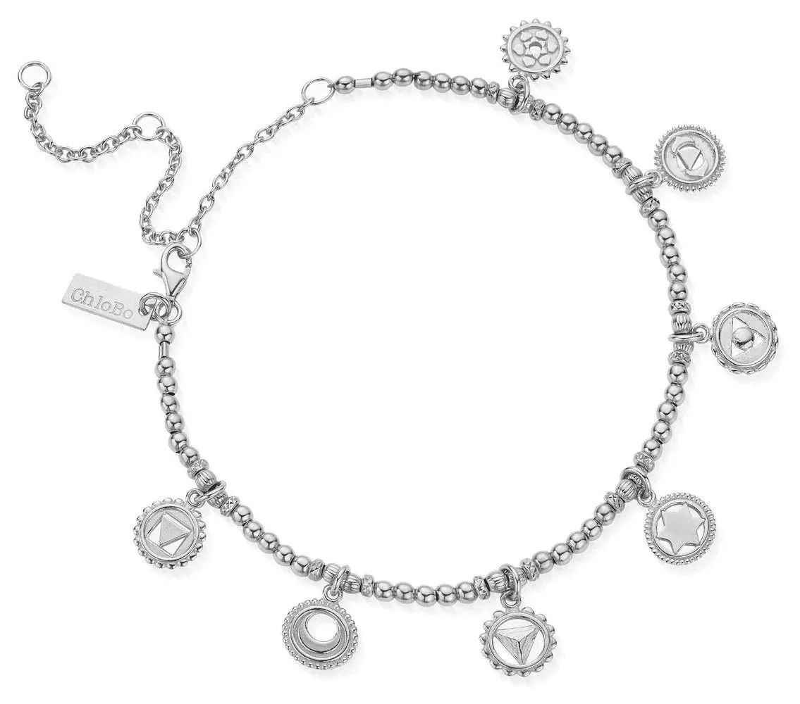 CHLOBO Positive Vibes Anklet Sterling Silver