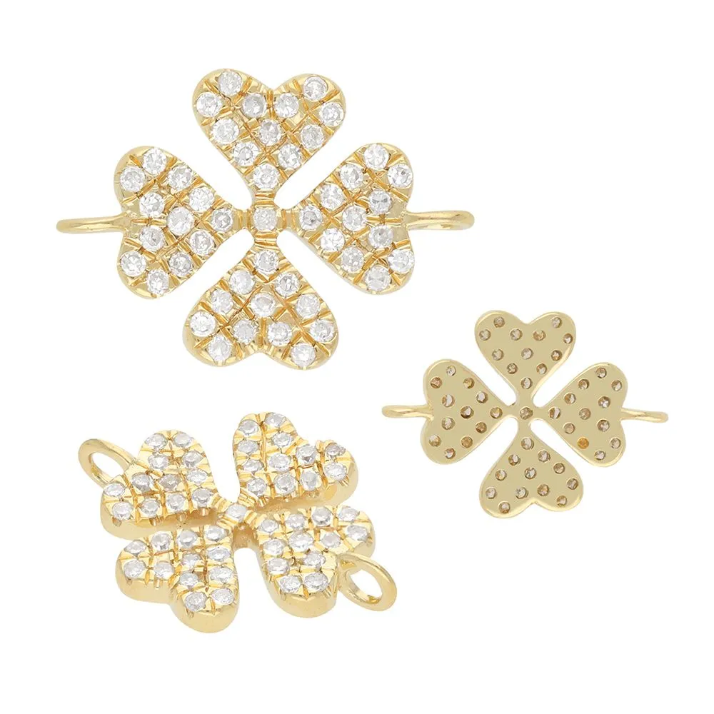 Diamond Clover Connector 9.50x10.50mm