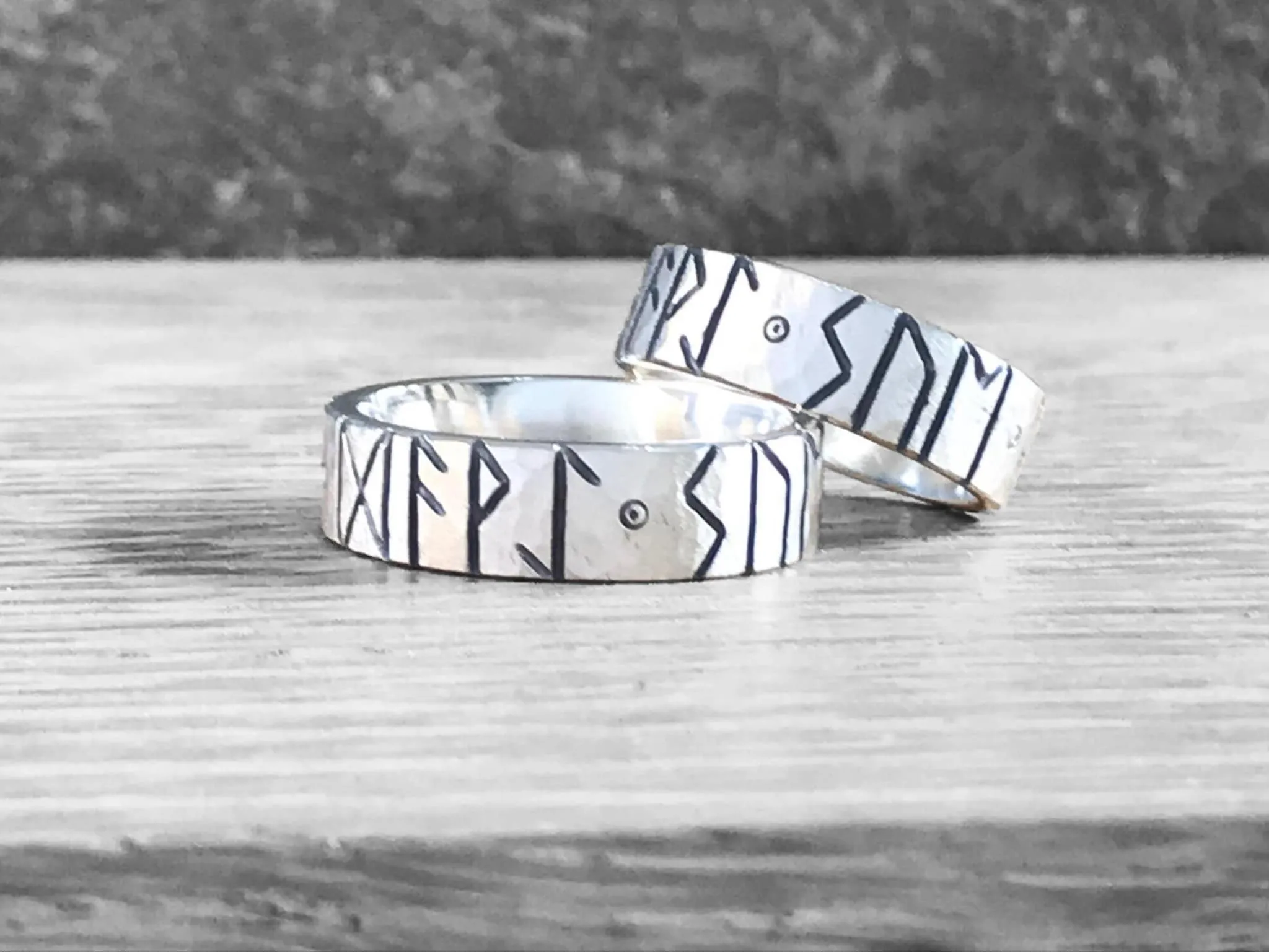 Engraved Sterling Silver Ring