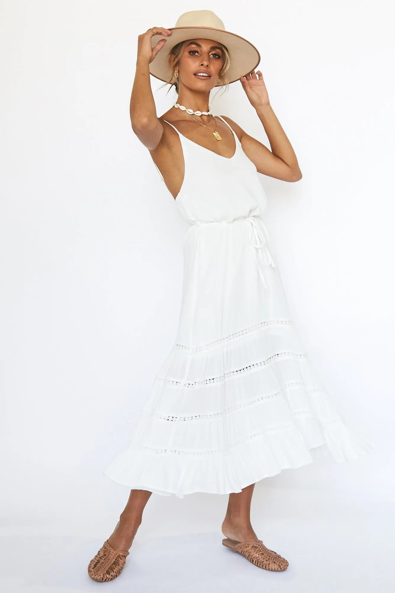 Formentera Midi Dress White