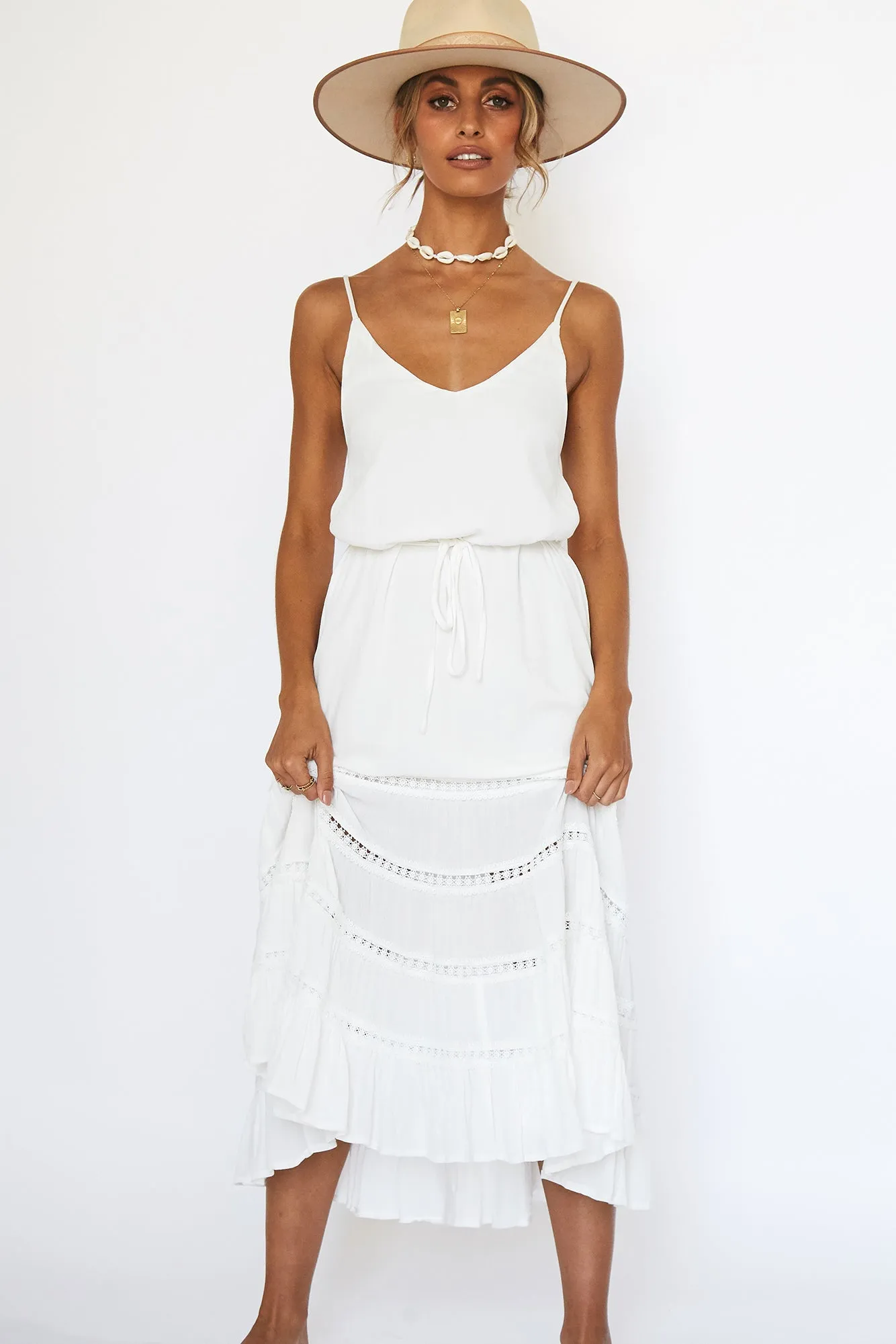 Formentera Midi Dress White