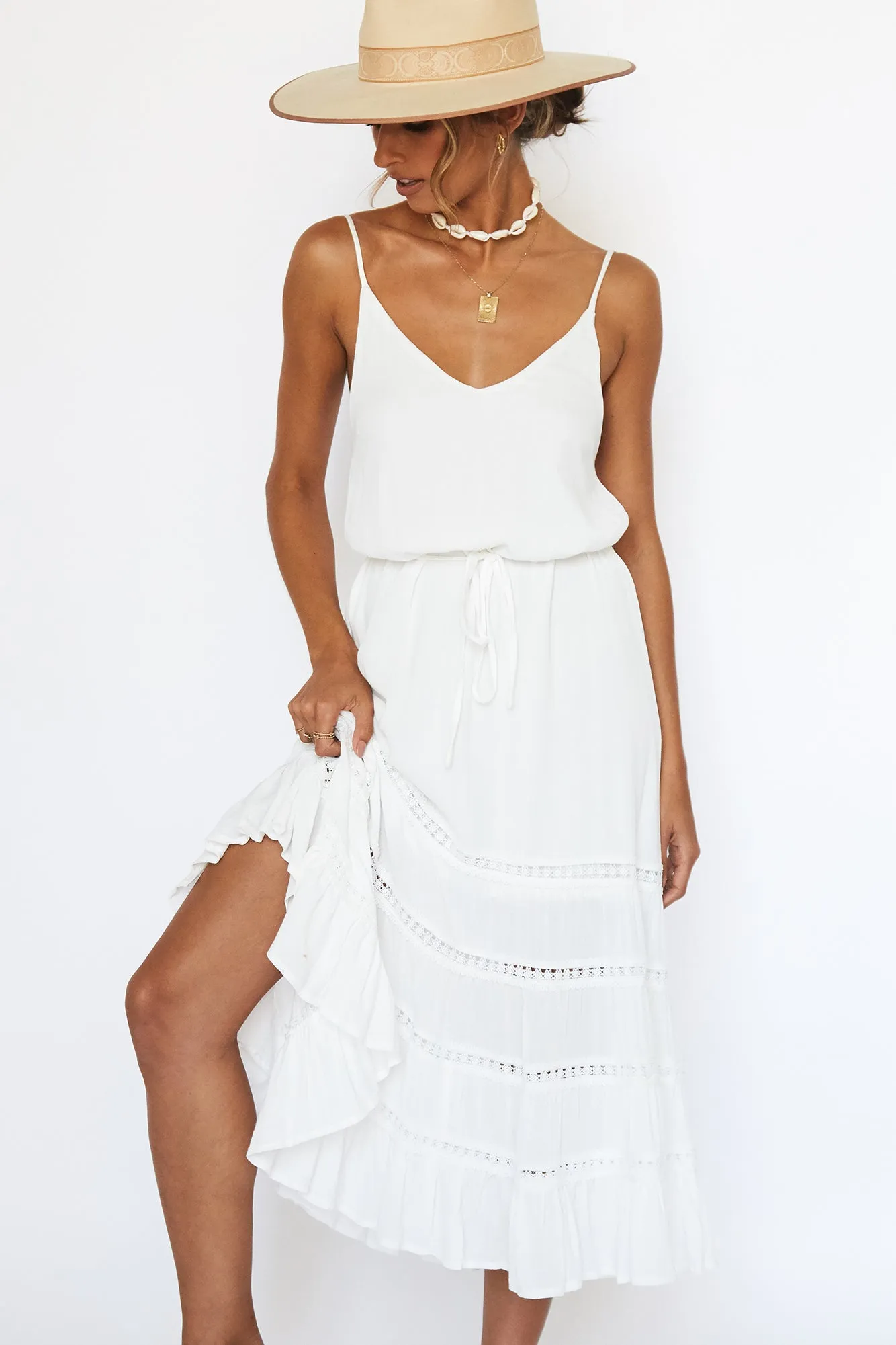 Formentera Midi Dress White
