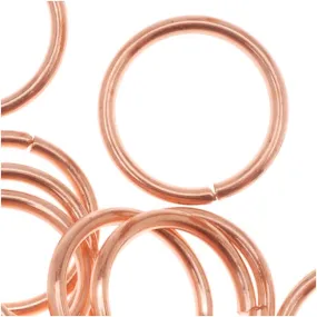 Genuine Copper Open Jump Rings 10mm 18 Gauge (50 pcs)