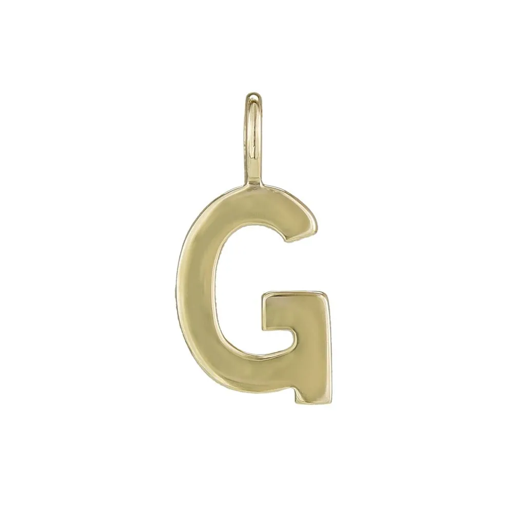 Gold Charm Letter G 8mm (JR 3mm)