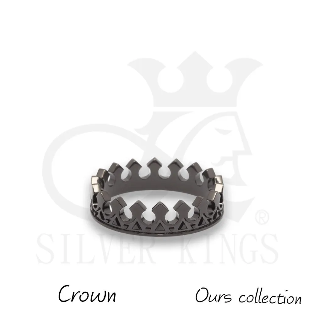 HALO & CROWN COUPLE RINGS