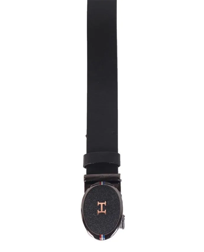 Hermes paris men's Leather belt- black