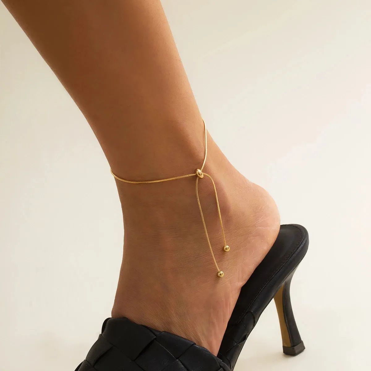 Ingemark Adjustable Chain Anklet Bracelet for Women Vintage Fashion