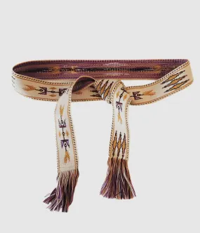 Isabel Marant Etka Belt in Ecru and Yellow