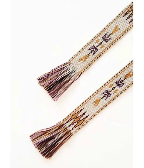 Isabel Marant Etka Belt in Ecru and Yellow