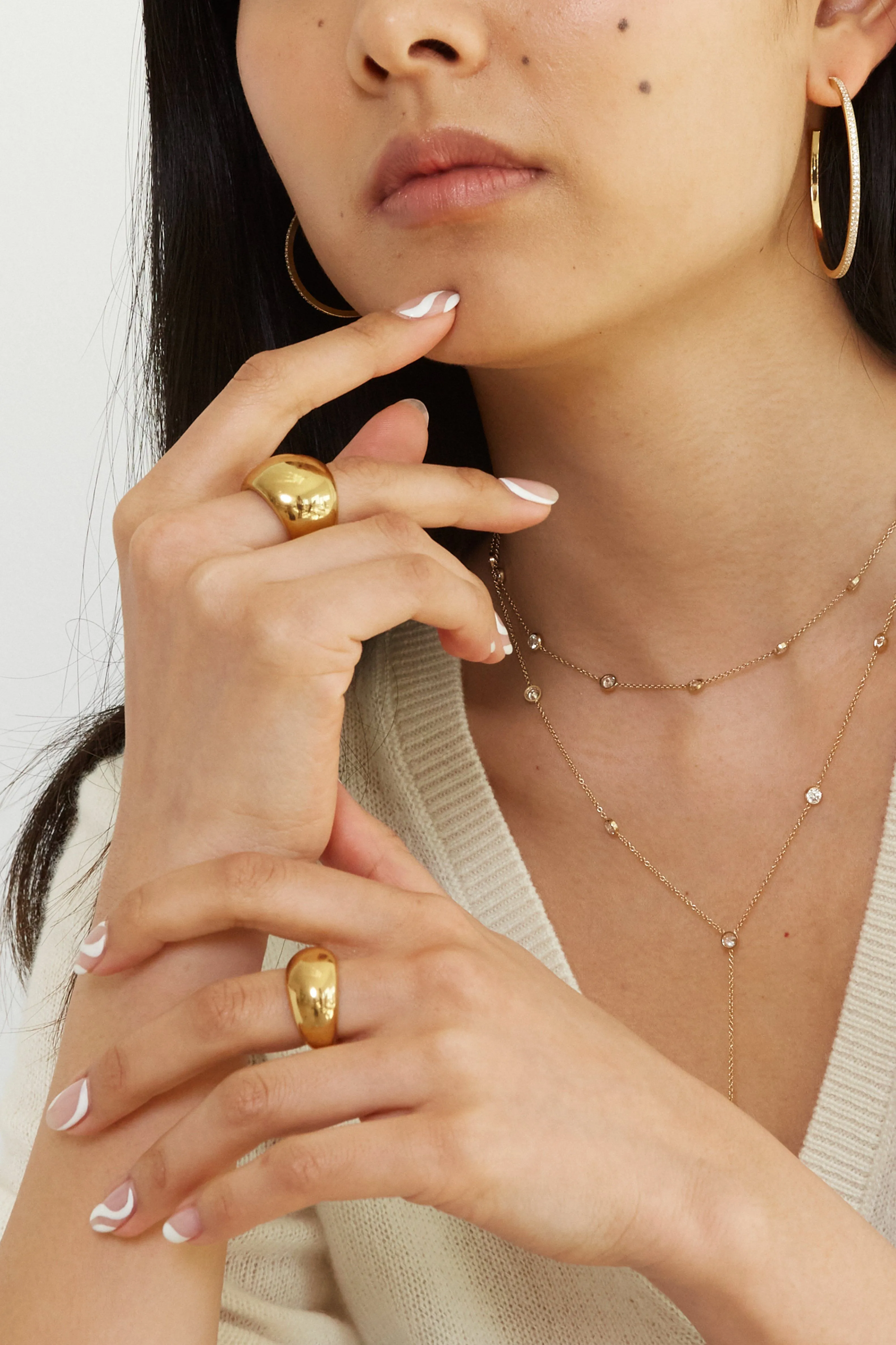 Large Gold Orb Ring