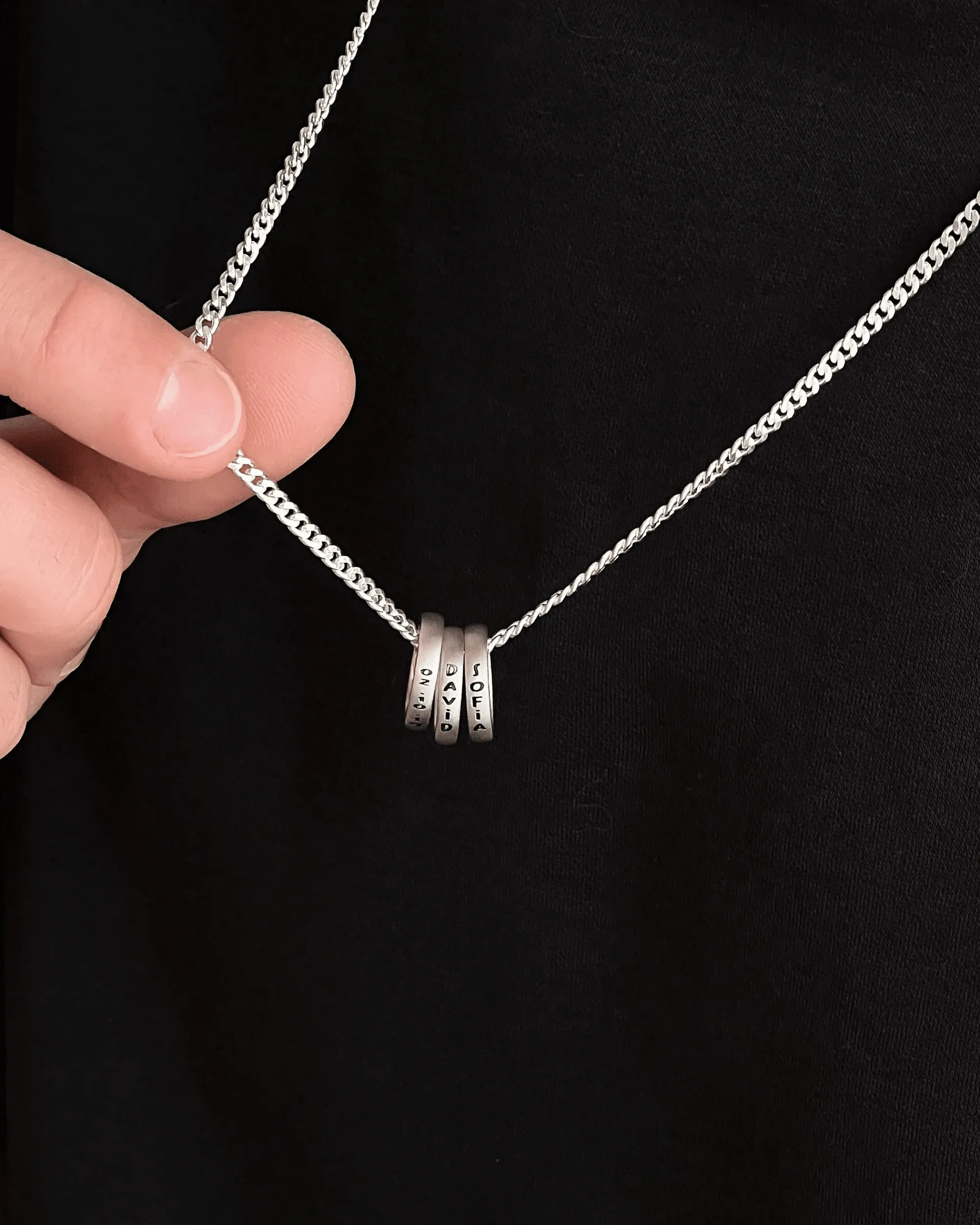 Men Circle of Life Necklace - 18K Rose Vermeil