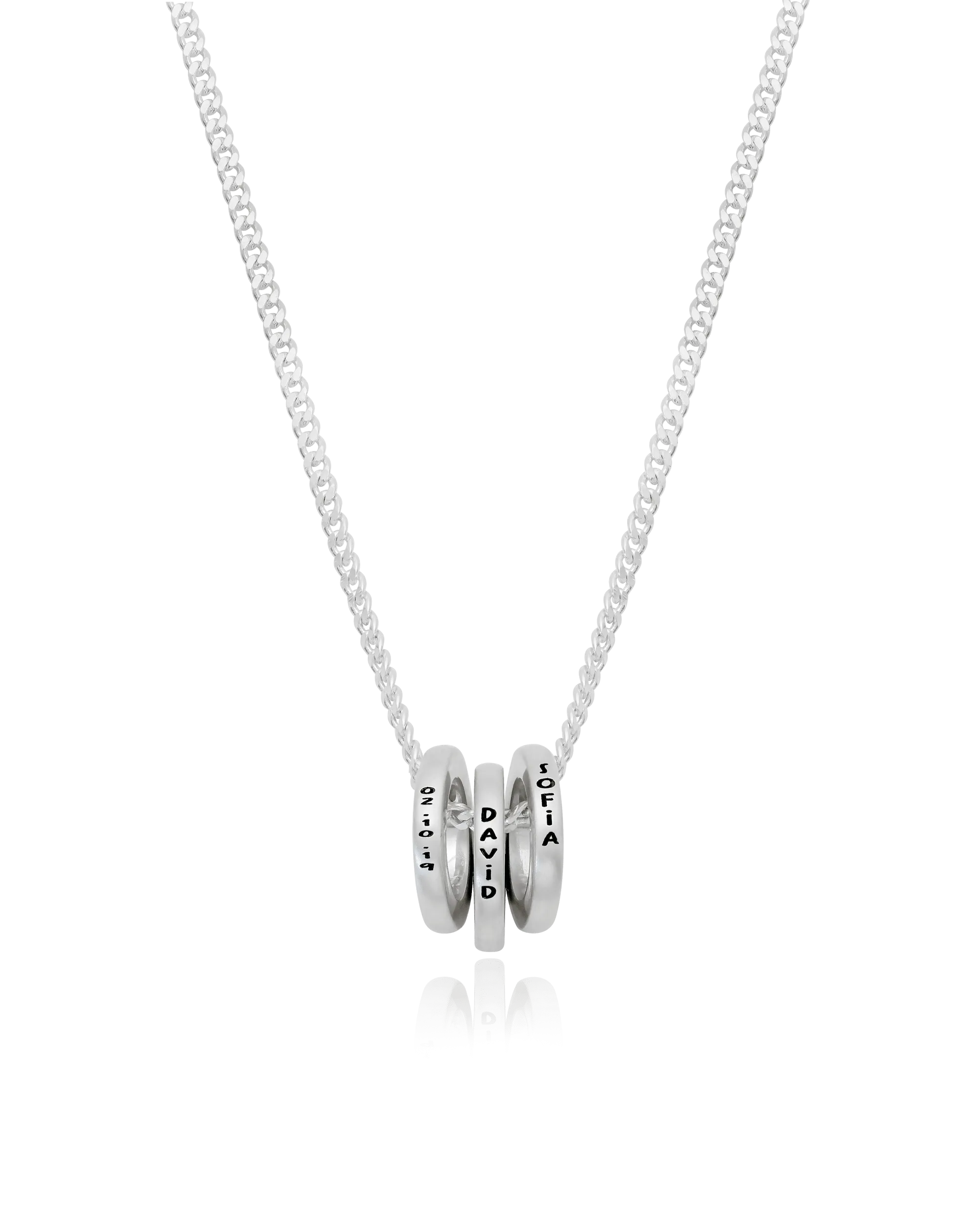 Men Circle of Life Necklace - 18K Rose Vermeil