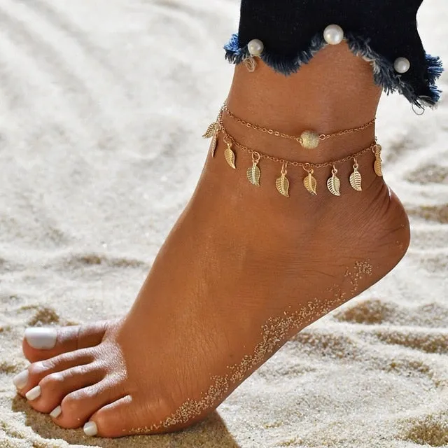 MissCyCy Bohemian Beads Ankle Bracelet for Women