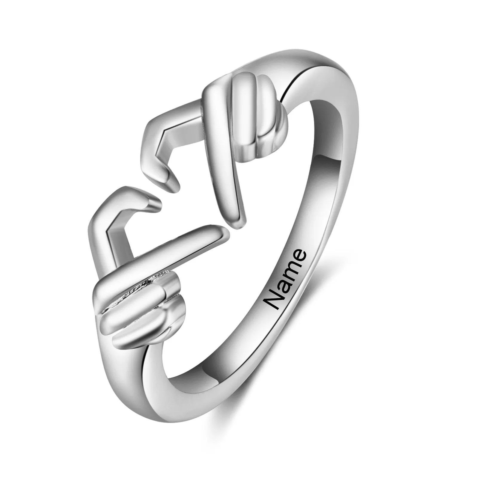 Name Heart Ring- S925 Sterling Silver Ring
