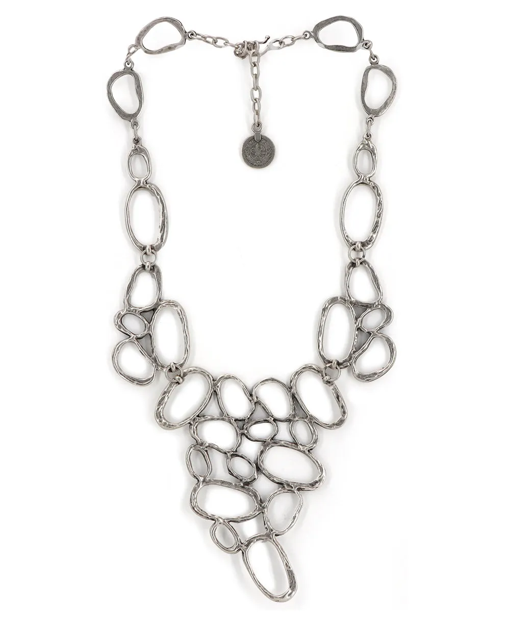 Organic Ovals Statement Necklace