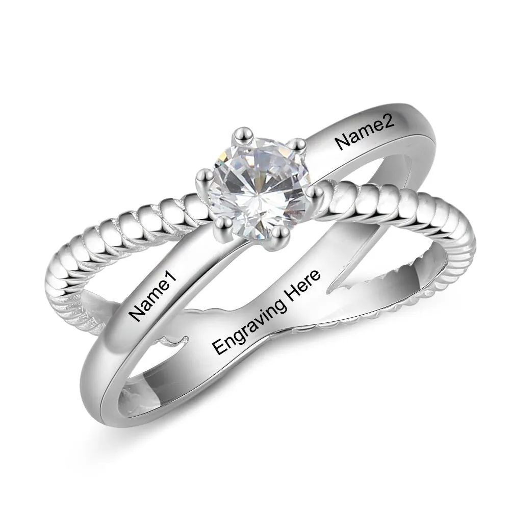 Personalised Engraved Ring-925 Sterling Silver Ring Australia