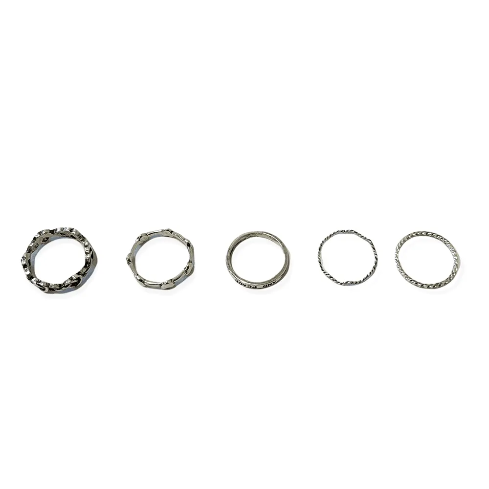Rings with 5 set F3