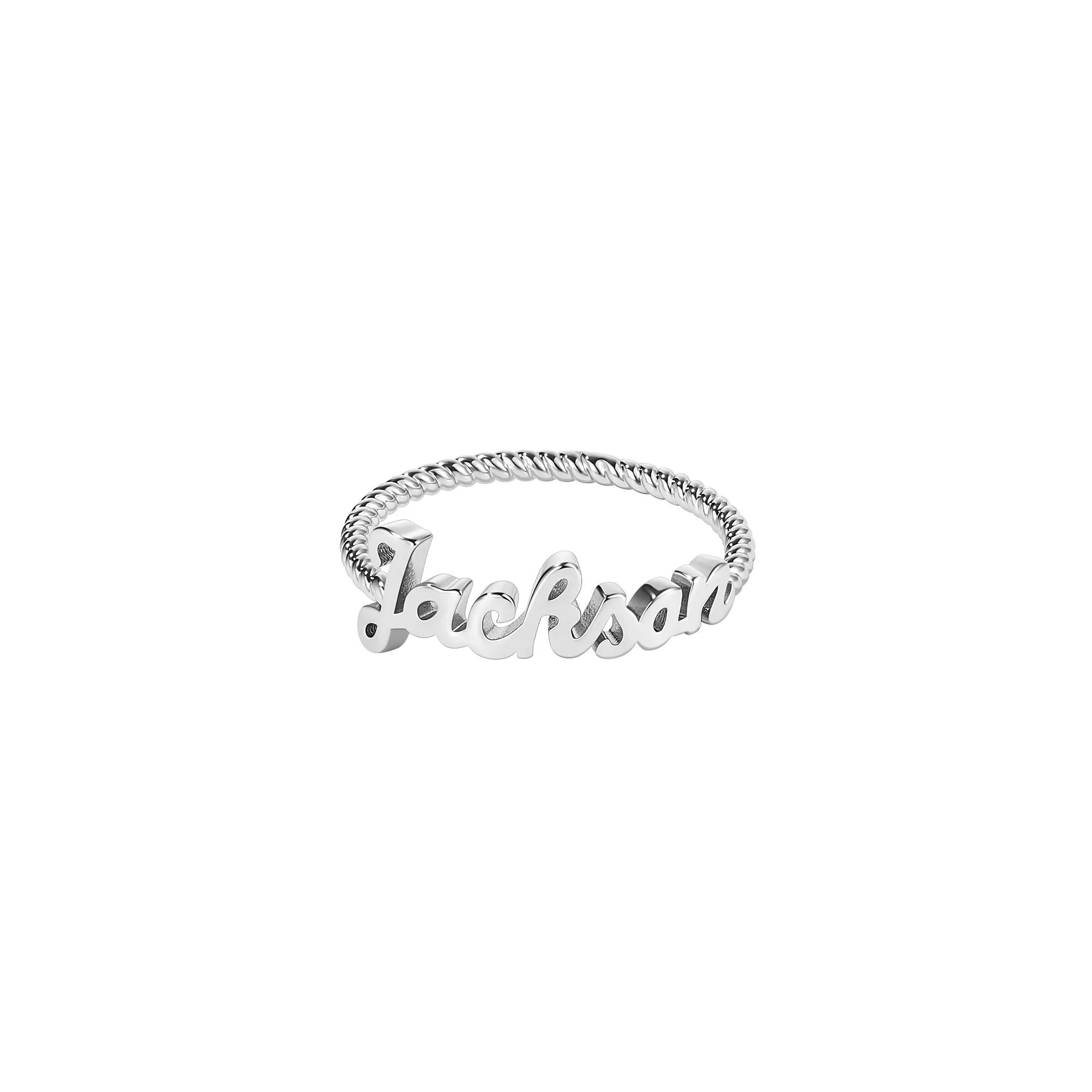 Rope Nameplate Ring