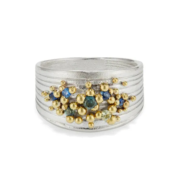Sapphire Shower Ring