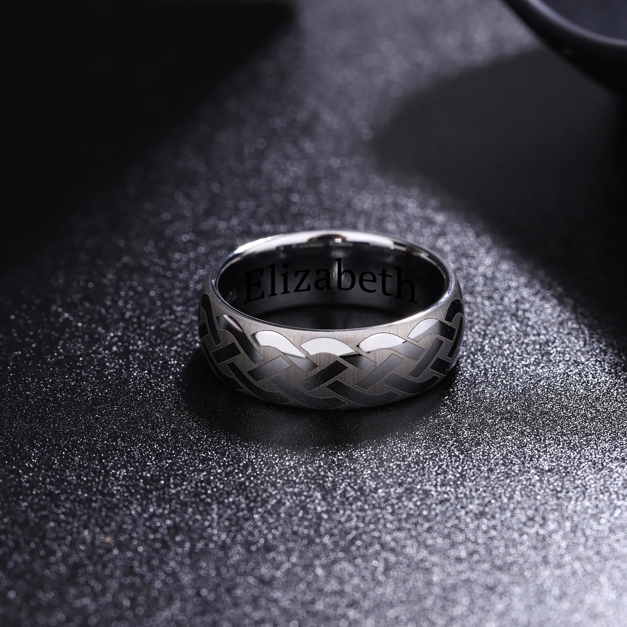 Silver Celtic Knot Pattern Ring KCLR 13