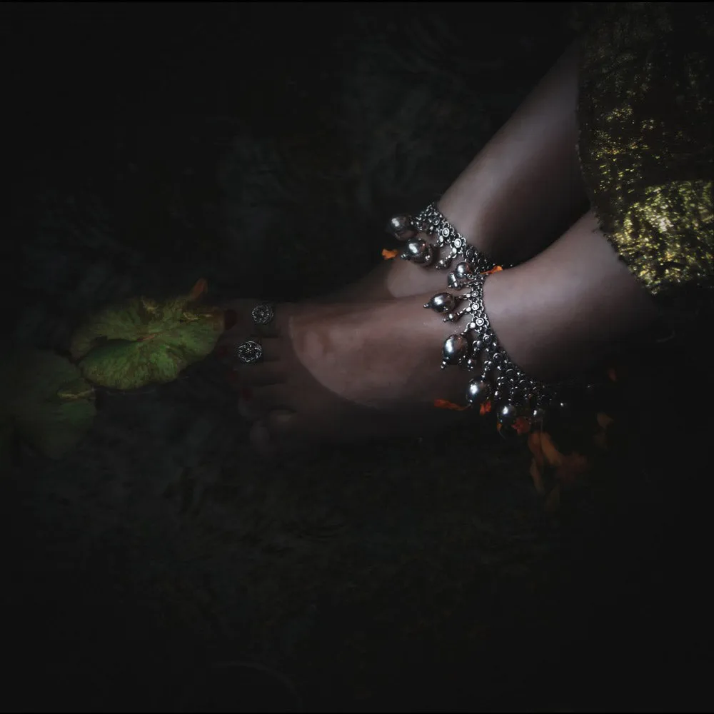 Silver Drops Payal