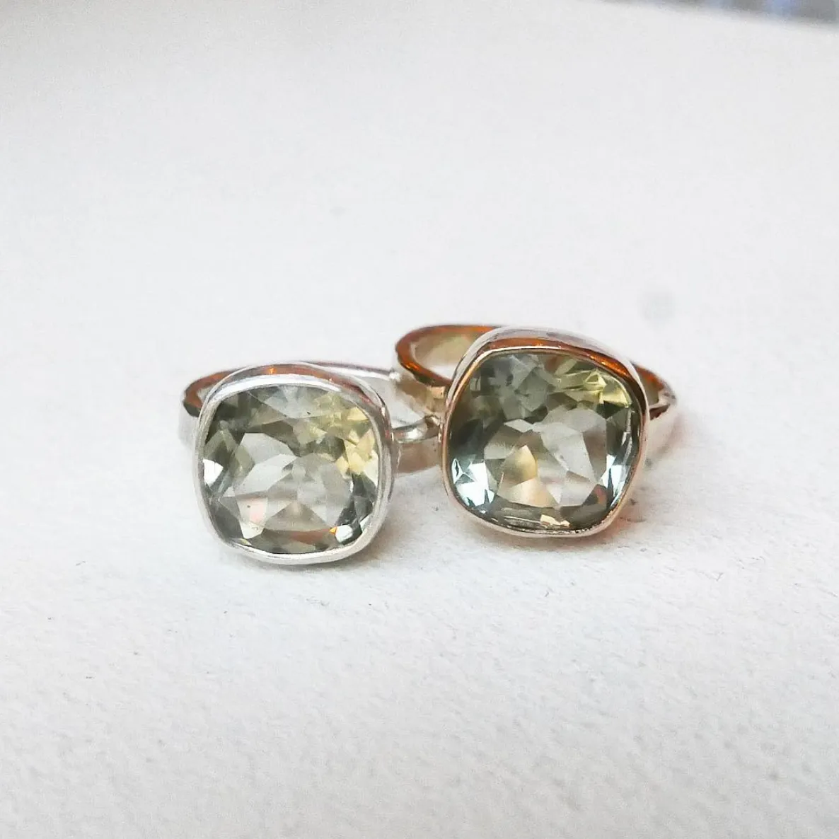 Silver Jolies - Green Amethyst