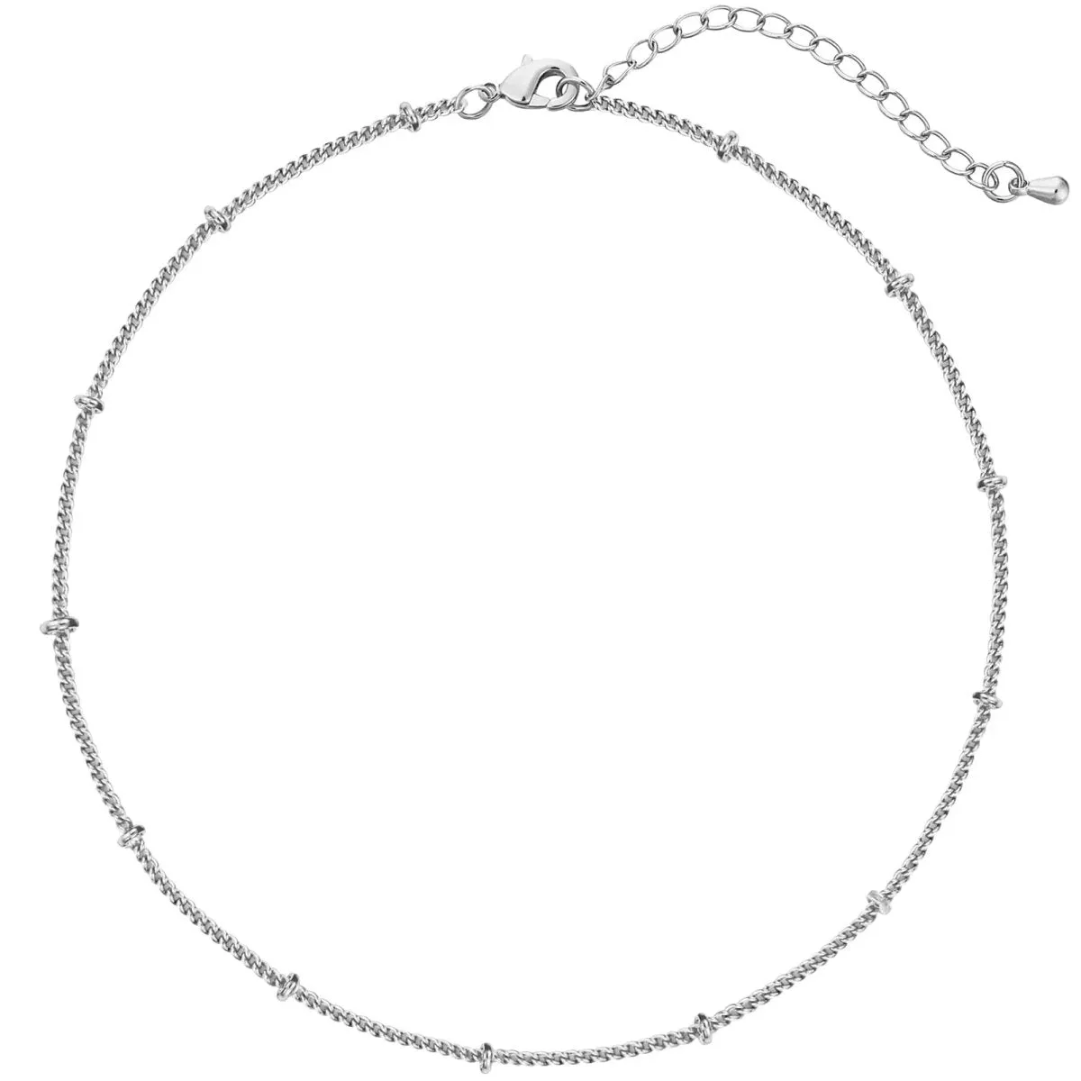 Silver Satellite Ankle Bracelets