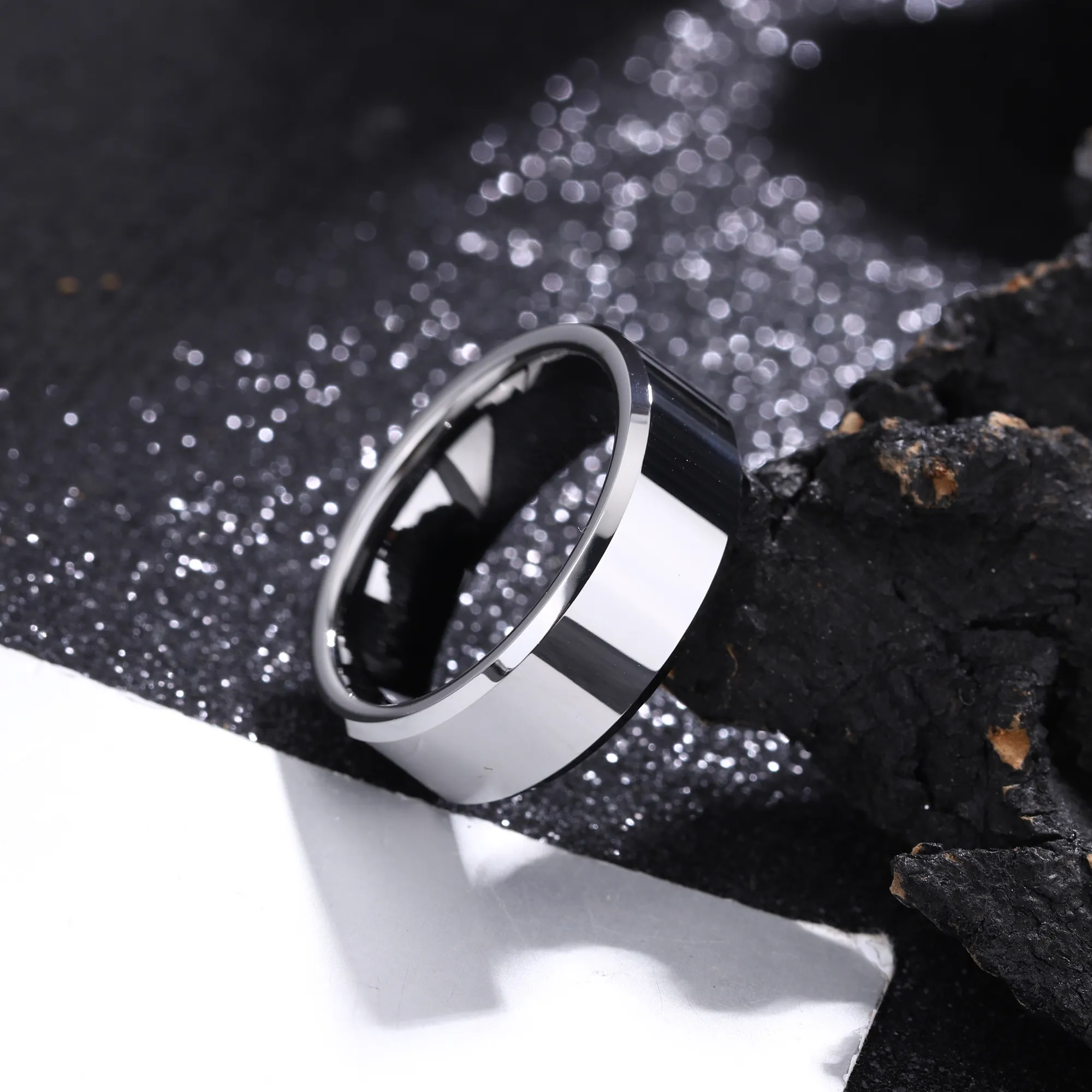 Silver Tungsten Weddings Ring KCLR 18