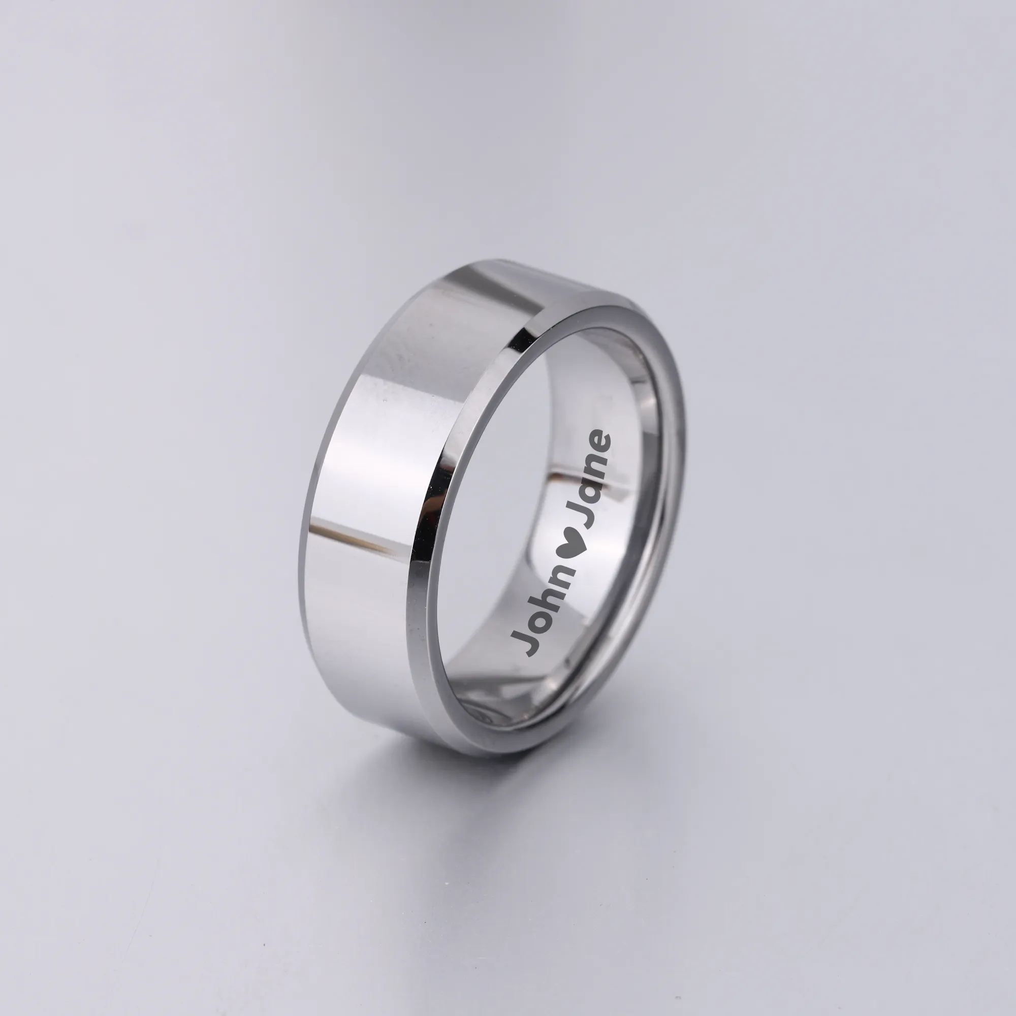 Silver Tungsten Weddings Ring KCLR 18