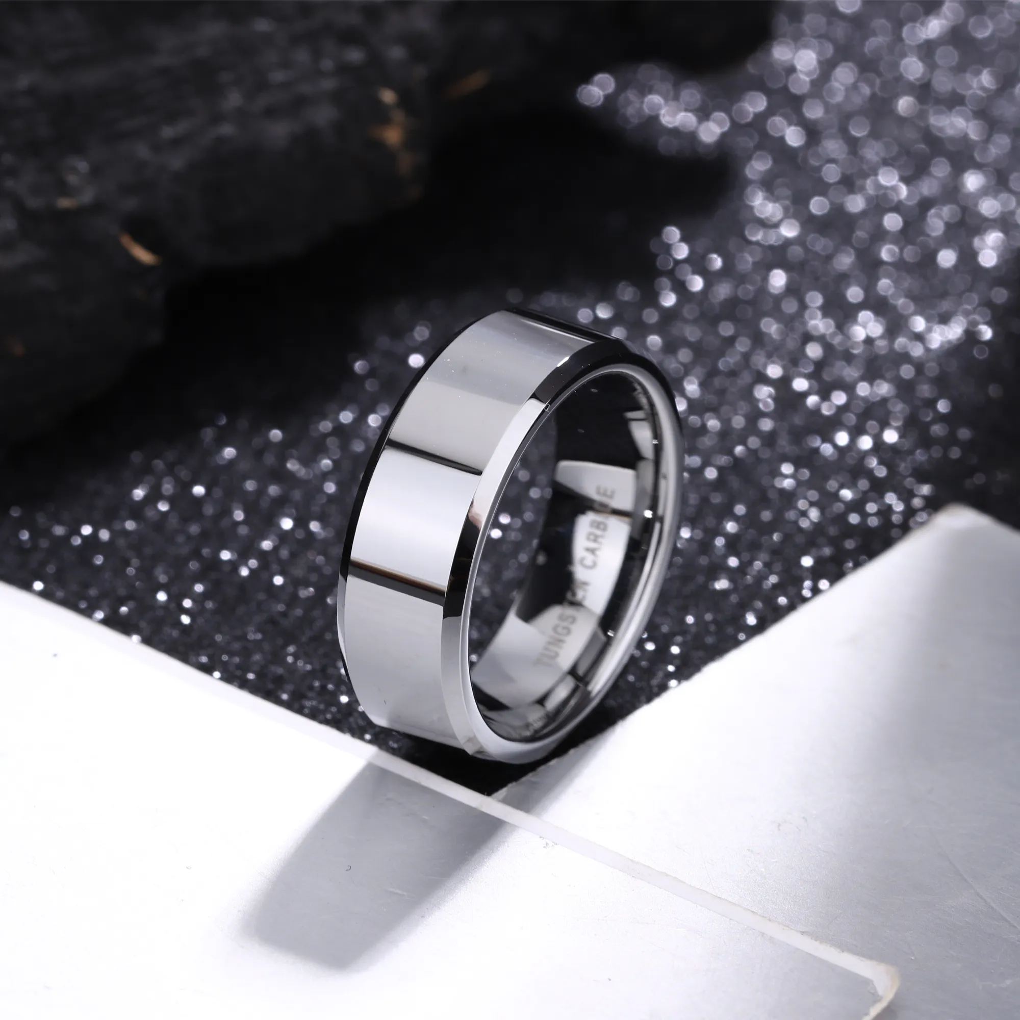 Silver Tungsten Weddings Ring KCLR 18