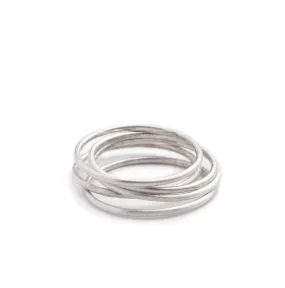 Smooth Sterling Silver stacker ring