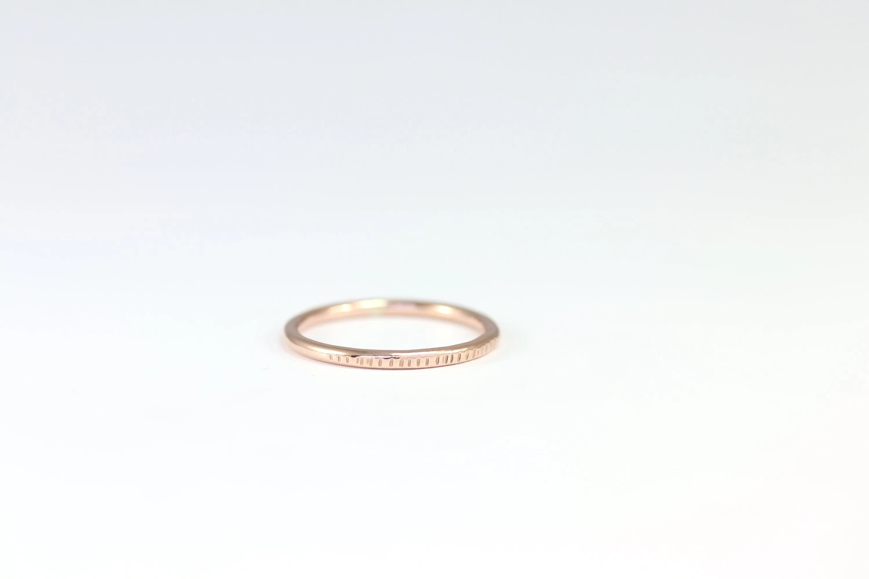 Texture Line Stacking Ring