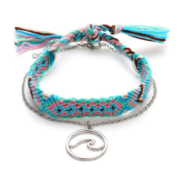 Vintage OM Rune Weave Anklets For Women 2019