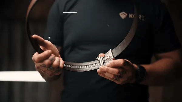 X7 BUCKLE | LEATHER GUN BELT 1.5"